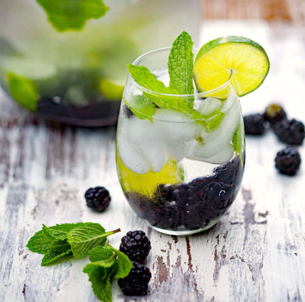 Blackberry Mint Infused Water