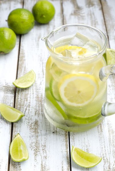 Detox Lime and Lemon Infused Water