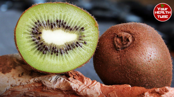 eating kiwi