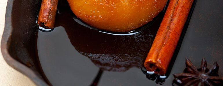 Poached Pears in Marsala Wine: Traditional Italian Recipe